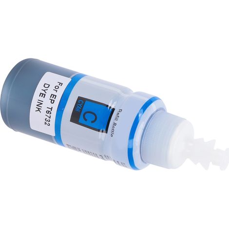 Encre aux couleurs vives, sans bouchons, bonne étanchéité, rangement pratique. Encre de remplacement compatible pour imprimante jet d'encre couleur (bleue). (1/5)