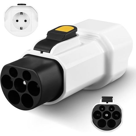 Typ-2-auf-Schuko-Adapter zum Laden von Elektrofahrzeugen, 220 V, 16 A, 3,5 kW (1/5)