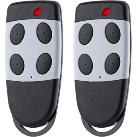 Télécommandes de porte de garage CARDIN S449 QZ4 et S449 QZ2 compatibles 433,92 MHz, lot de 2