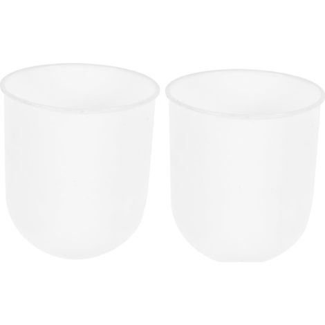 Pack of 2 Toilet Brush Holder, Plastic Cup, Compact Toilet Brush Holder for Bathroom, Cleaning Brush Container, Hygienic Household Toilet Brush Cup (1/5)