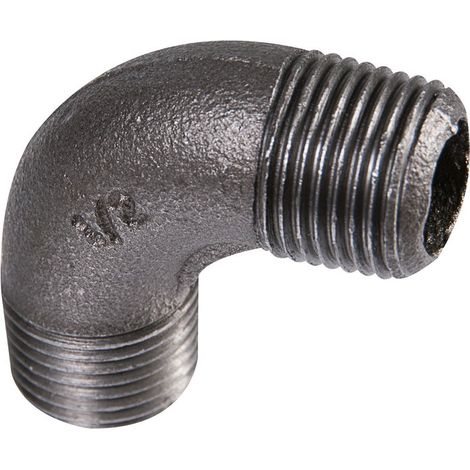 Raccord fonte noire coudé 90 degrés à visser - M 1'1/4 - Série 94
