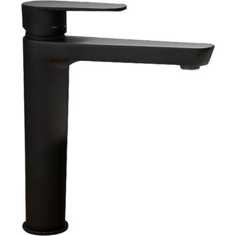 Ramon Soler - Grifo de Lavabo Monomando Negro Mate con Sistema S3 de Ahorro de Agua y Apertura en Frío Serie Alexia (1/4)