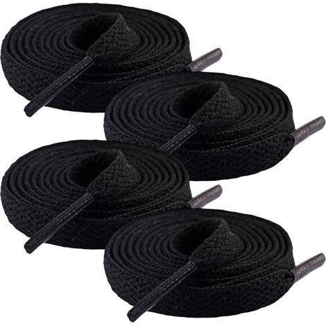 2 paires de lacets plats pour chaussures de sport, baskets et bottes (1/5)