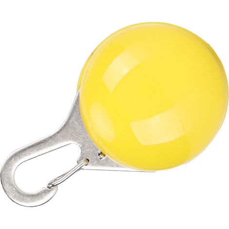 Pendentif lumineux LED pour animaux de compagnie, 3 modes d'éclairage, lampe de sécurité nocturne à clipser sur le collier (jaune) (1/5)