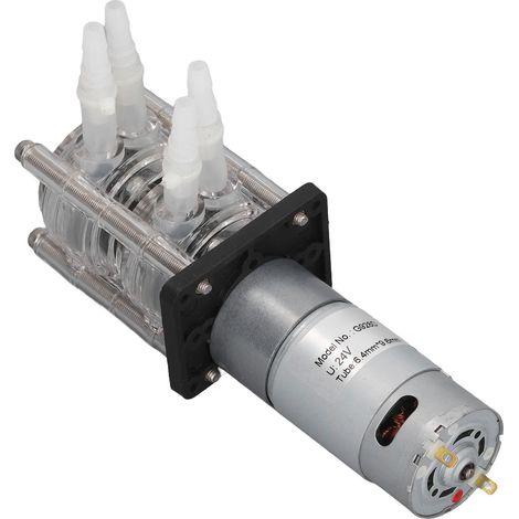 Pompe péristaltique 500ml/min, 2 têtes, auto-amorçante, vide, pour aquarium, DC 24V 500mA (1/5)