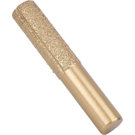 UlisemFraise pour défonceuse, affleureuse et toupie, Bits de routeur diamant Golden brasé tige droite pour couteau de couture de marbre de pierre de quartz12,7 x 13,5 x 75mm (1/4)