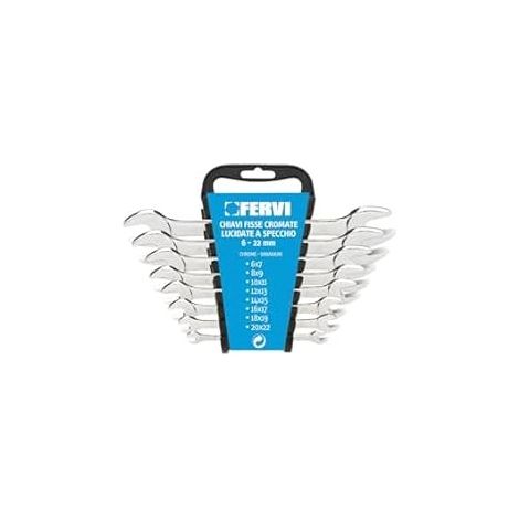 SERIE 8 CHIAVI FISSE CROMATE, LUCIDATE ASPECCHIO