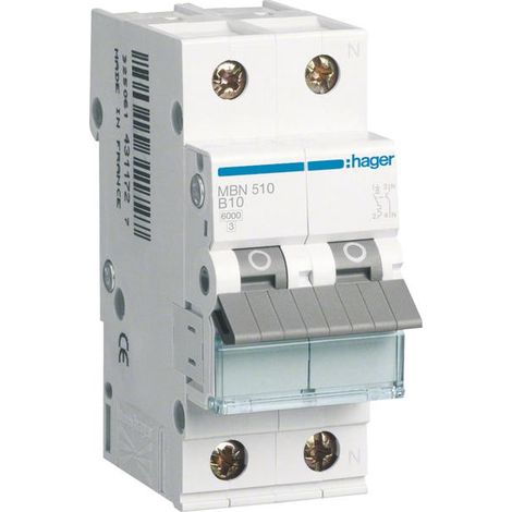 Interruttore Hager mbn510 10 A 6 kA