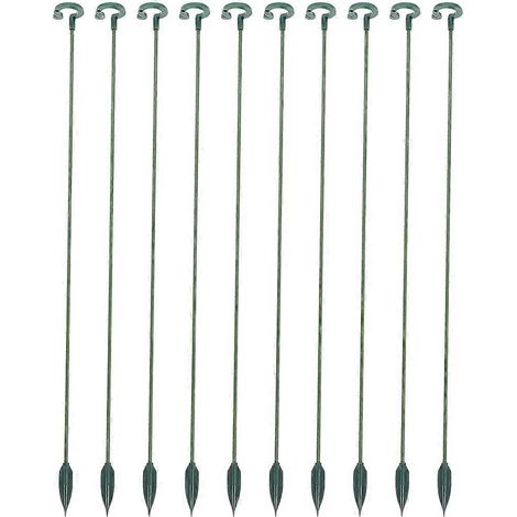 Tuteur vert pour plantes en pot, support pour plantes grimpantes, lot de 50 (1/5)