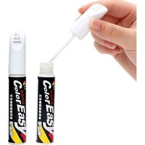 Touch Up Paint Pen, Auto Paint Scratch Repair Pen, Anti Scratch for Bodywork Motorcycle Car Bike, 2 Pieces (White)