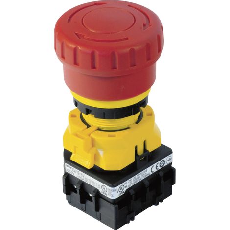 Idec XW1E-LV413Q4MFR bouton arrêt urgence rouge jaune