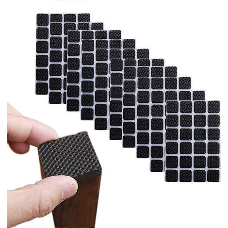 Lot de 10 patins adhésifs pour meubles - Patins de pieds de meubles - Tailles assorties - Protégez vos parquets et sols stratifiés - 18 x 18 mm (1/5)