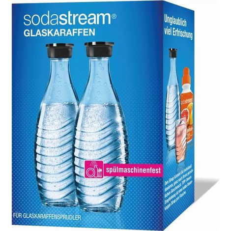 Sodastream 2 Caraffe in Vetro Trasparente 0,615 L