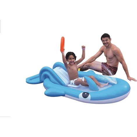 Piscina bambini balena con scivolo 210x130x35cm (1/2)