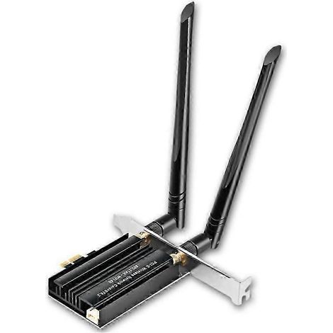 Adaptateur/récepteur LAN sans fil tri-bande WiFi 6E 3000 Mbps 2,4 GHz 5 GHz 6 GHz Bluetooth 5.2 USB 3.0 Compatible avec les ordinateurs de bureau et les ordinateurs portables (KNS) (1/5)