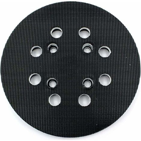 Platine de ponçage orbital 125 mm, dureté moyenne, 8 orifices d’aspiration – Compatible Bosch PEX 300/400 AE & Advanced Orbit 18 (1/4)