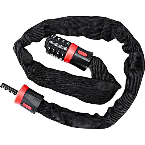 Catena Con Lucchetto A Combinazione 4 Cifre 100cm Per Moto Scooter Bicicletta Monopattino