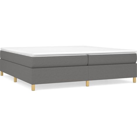 Maison Exclusive - Boxspringbett mit Matratze Dunkelgrau 200x200