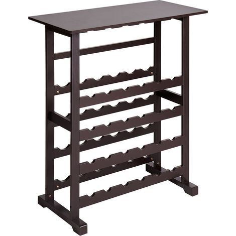 Weinregal ROWLEY Dunkelbraun