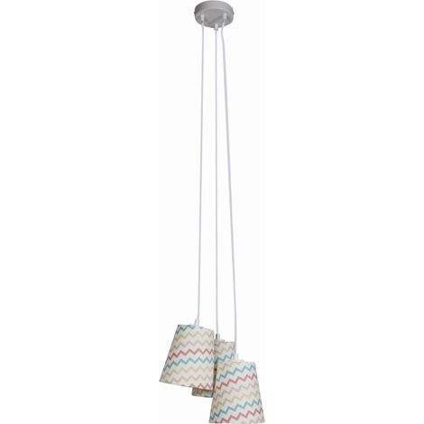 Suspension Candellux River 33-62932 blanche 3xE27 Ø32cm