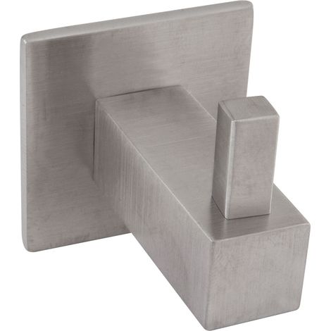 Technik Team Mantelhaken Tikal Garderobenhakenmit Platte 35x35mm, T 41mm, Edelstahl gebürstet