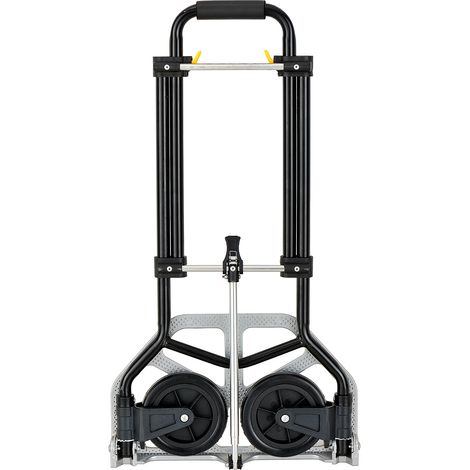 Mercatools Carretilla Plegable 100 kg Acero y Aluminio - Altura Ajustable 76–98 cm - Fácil Almacenaje - Ruedas PP+TPR Ø175 mm (1/2)