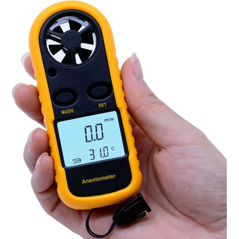 Mini-Digitalanemometer mit Schutzgehäuse, Mini-Anemometer
