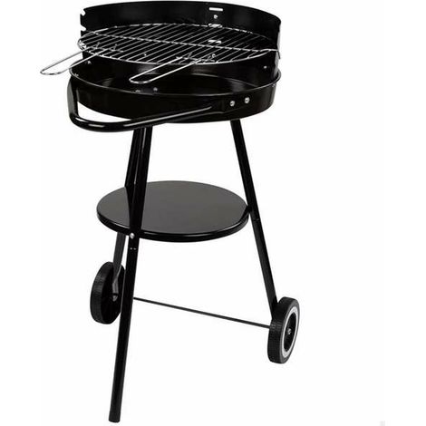 Aktive Grill mit Holzkohle Schwarz 42 cm Tragbar