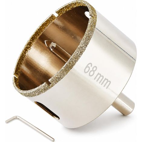 Scie Cloche Diamant 68mm avec Foret Pilote (1/5)