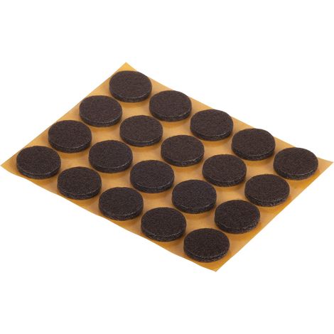 suki Filzgleiter, Durchmesser 17 mm, selbstklebend, braun Inhalt: 20 (1/3)