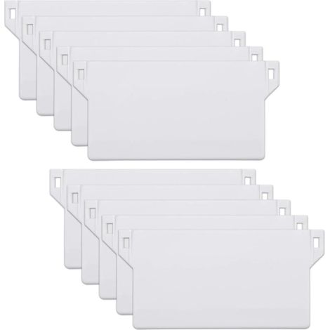 Lot de 10 panneaux de lestage, pour stores verticaux, poids de 125 mm (blanc) (1/4)