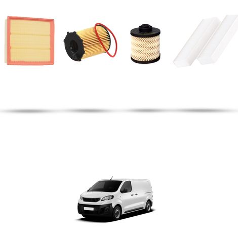 Kit tagliando 4 filtri compatibile con Peugeot Expert III (K0) 1.6 BlueHDI 85kw dal 2016 (1/5)
