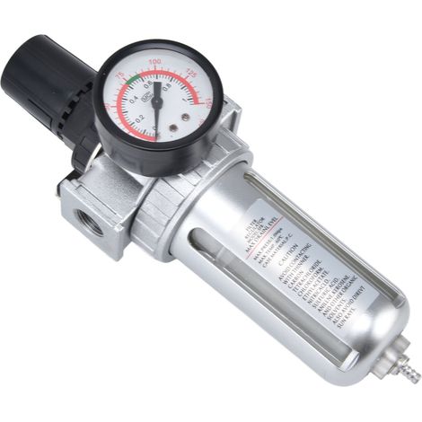 Filtre à air comprimé régulateur avec manomètre, séparateur d'eau pour compresseur SFR200 (1/5)