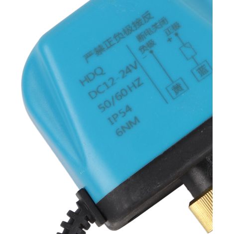 Électrovanne motorisée 2 voies DN25 DC12-24V, équipement hydraulique industriel, normalement fermée, accessoire pour circuit fluide. (1/4)