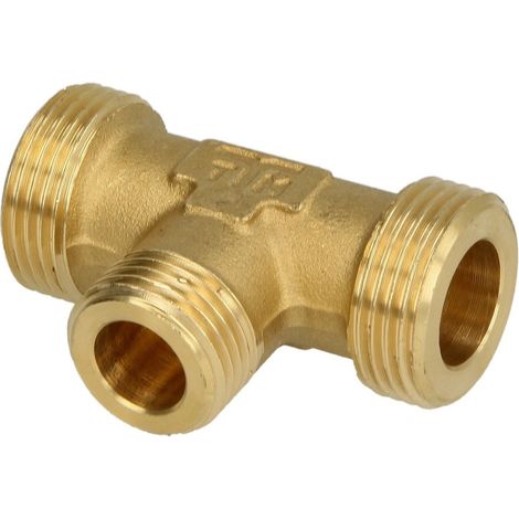 Té 1/2’’ FM x 1/2’’ FM x 1/2’’ FM modèle large pour tuyau solaire ondulé