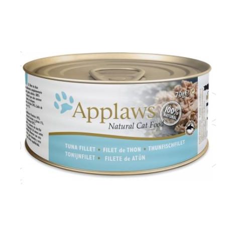 Applaws Premium Comida Húmeda para Gatos 100% Natural Atún Adulto 24x70g