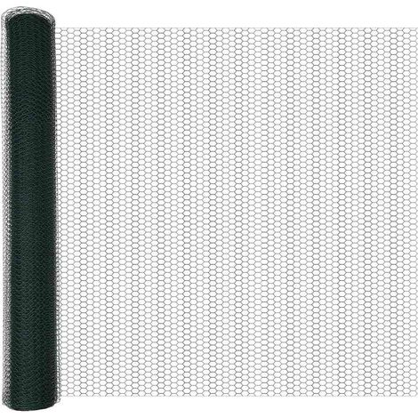 Maison Exclusive - Hexagonzaun Grün 1 x 50 m PVC