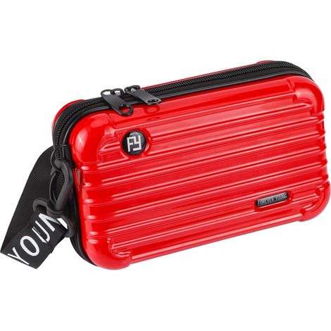 Mini valigia da donna, mini borsa a tracolla, trousse per il trucco per soldi, cellulare, cosmetici, chiavi, carte di credito, auricolari, ecc.