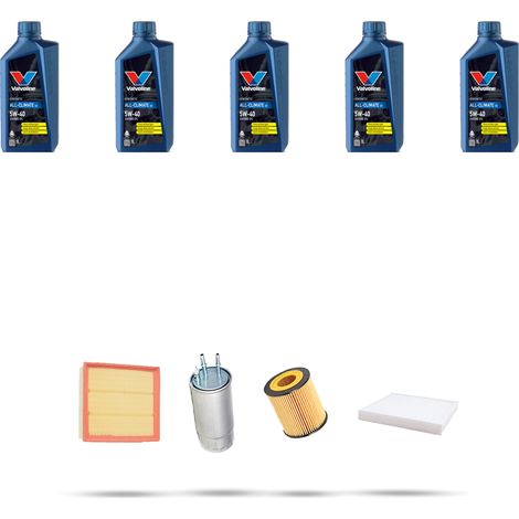 Kit tagliando 4 FILTRI e 5L OLIO compatibile con Fiat Grande Punto 1.9 Multijet 96kw dal 2005 (1/5)