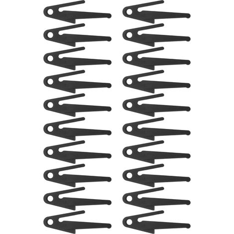 Lot de 20 clips verrouillage anti-chute pour glissières tiroir en à (1/5)