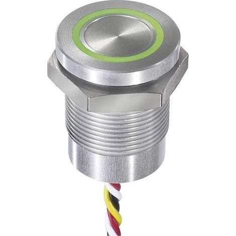 Botón pulsador Apem CPB2110000KGSS LED bicolor 24 V 0,2 A