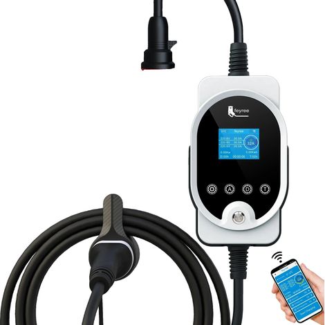 Chargeur EV, Charge Rapide 22KW, Courant Ajustable jusqu'à 32A (1/2)