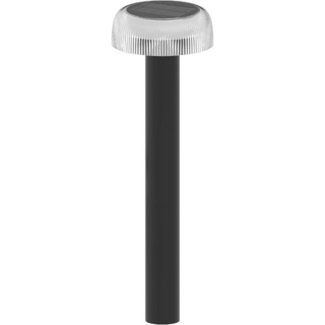 Borne LED Extérieure INNIS Noire - Solaire & Rechargeable - IP44 - Blanc Chaud (3000K) (1/3)