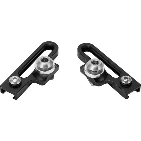 2 Pièces Adaptateur Frein C pour Vélos Route, Cale Frein Alliage Aluminium Prolongateur Noir (1/5)
