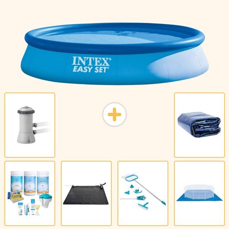 Intex Piscine Easy Set Ronde - 396x84 cm - 7-pièces S20178 (1/5)