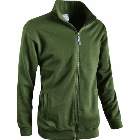 FELPA FULL ZIP JUMP VERDE SCURO