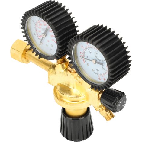 Détendeur d'oxygène en cuivre pur avec manomètre, vanne de régulation 0-25MPa pour système d'alimentation en gaz industriel (1/5)