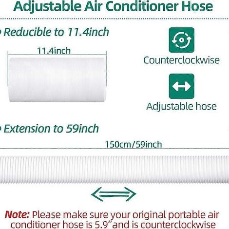 Kit de fenêtre 4 pièces pour climatiseur portable, joint d'étanchéité pour climatiseur portable, convient aux fenêtres coulissantes verticales/horizontales (1/3)