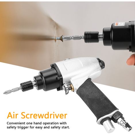 Tournevis pneumatique industriel réversible 1/4" 8500 tr/min (1/5)