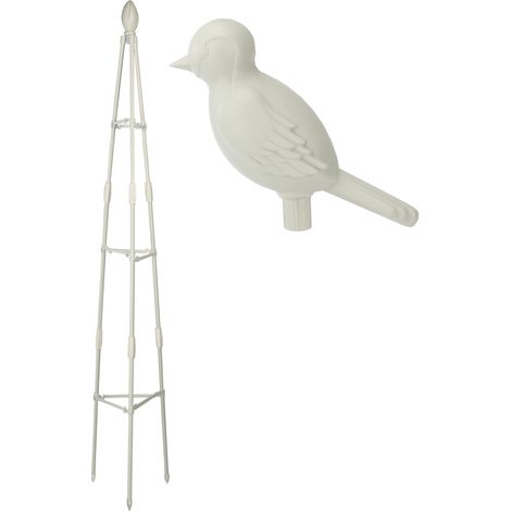Tuteur de Jardin Réversible pour Plantes [80cm, 120cm, 160cm] - Métal et Plastique Anti-Corrosion - Flexible et Stable - Pour Roses, Vignes, Tomates (1 Treillis) (1/5)
